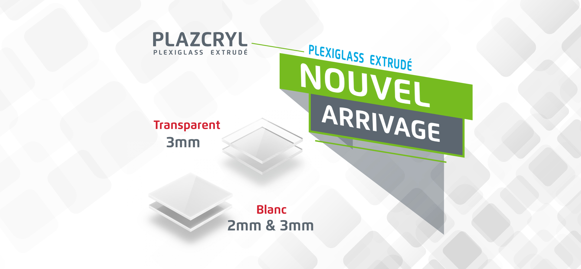 Plexiglass transparent 3mm extrudé